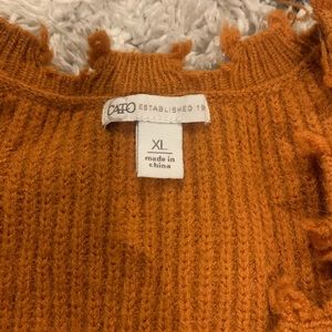 Cato fashion. Size XL, fits small, Orange brown